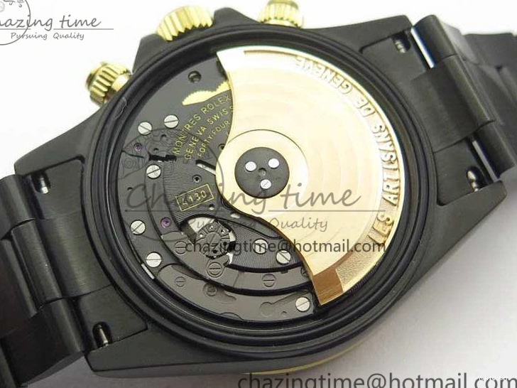 Bracelet Kravitz Daytona Black YG Best Maker On DLC DLC BP Dial Strap) A4130 Edition (Free Leather 0121